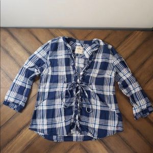 Hollister Plaid Top